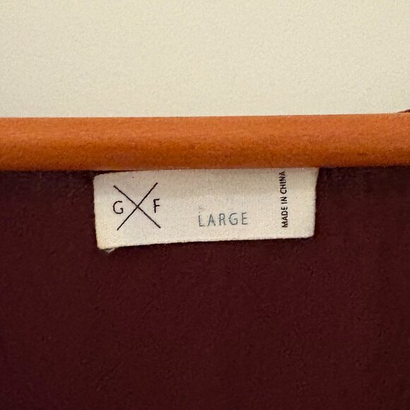 Gentle Fawn Top - Burgundy -  Large - Picture 4 of 5